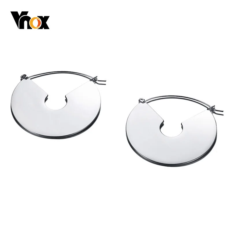 Винтажные серьги кольца Vnox матовые женские длинные ювелирные изделия