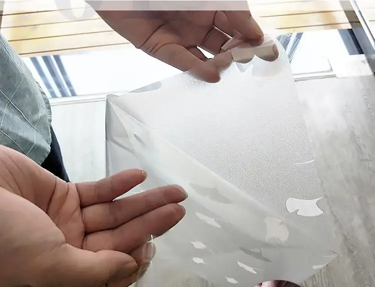 Практичная ПВХ пленка на окна без клея 3D Статическая Защитная пленка для туалетной комнаты Toliet офисное стекло наклейки для дома декоративные