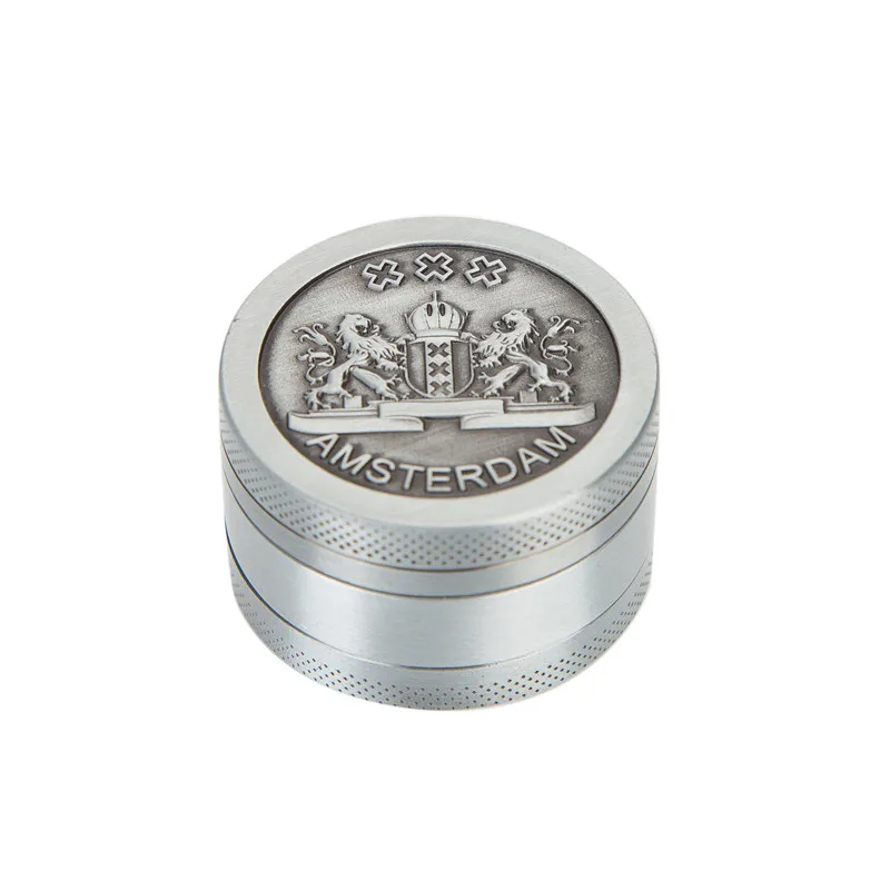 Цинковый сплав металлическая дробилка 40 мм, версия 3, 4 слоя китайские травы специй травяной курение дробилка табака трубы кальяна шлифовальная машина