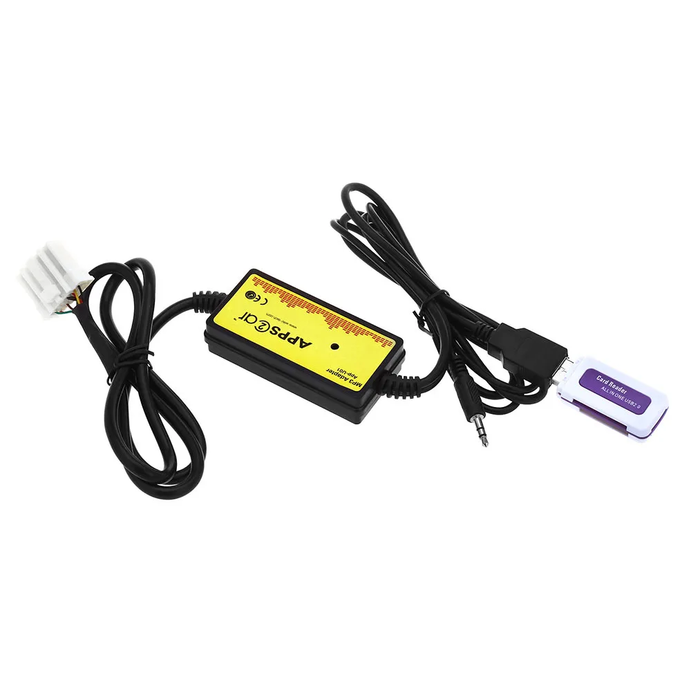 Автомобильный CD адаптер MP3 аудио интерфейс USB/SD кабель для передачи данных