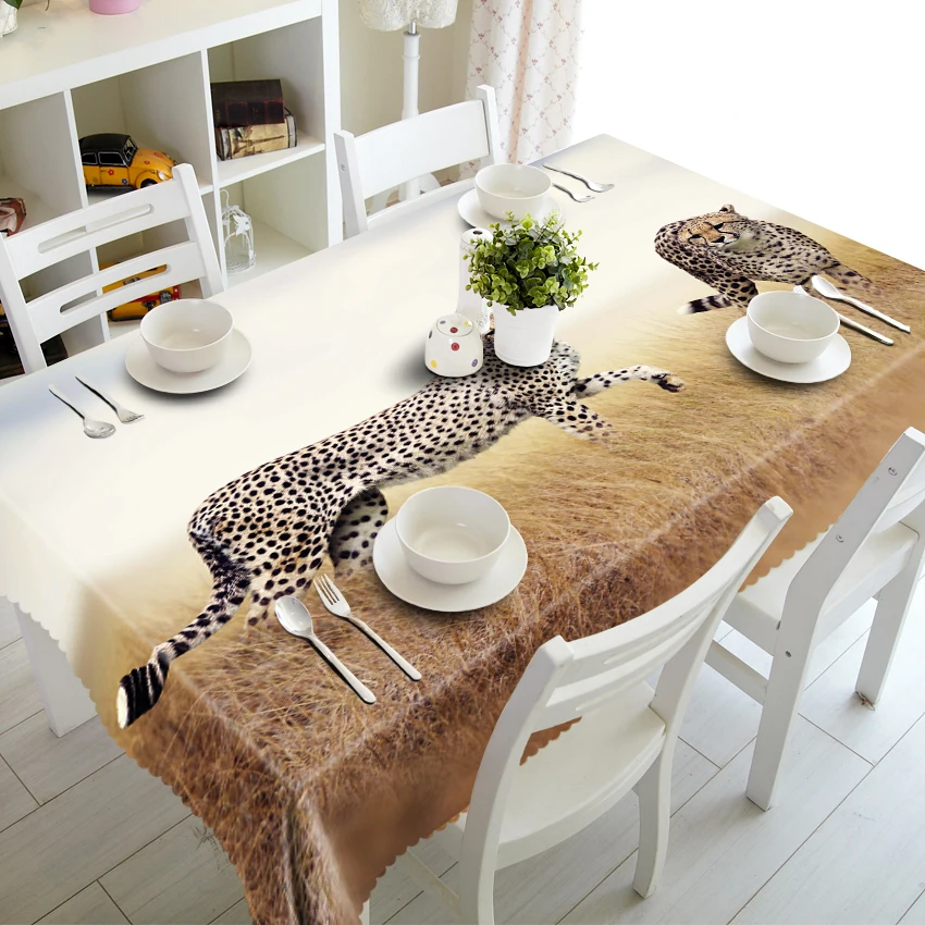 Водонепроницаемая скатерть с рисунком животных зебры льва|table cloth|table cloth patternwedding