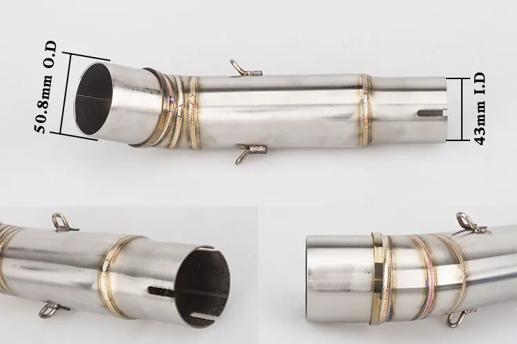 Выхлопная труба для мотоцикла Akrapovic и Соединительная труба для Honda CB600F Hornet CBR600F 2007-2013 Hornet 600 выхлопная труба без шнуровки