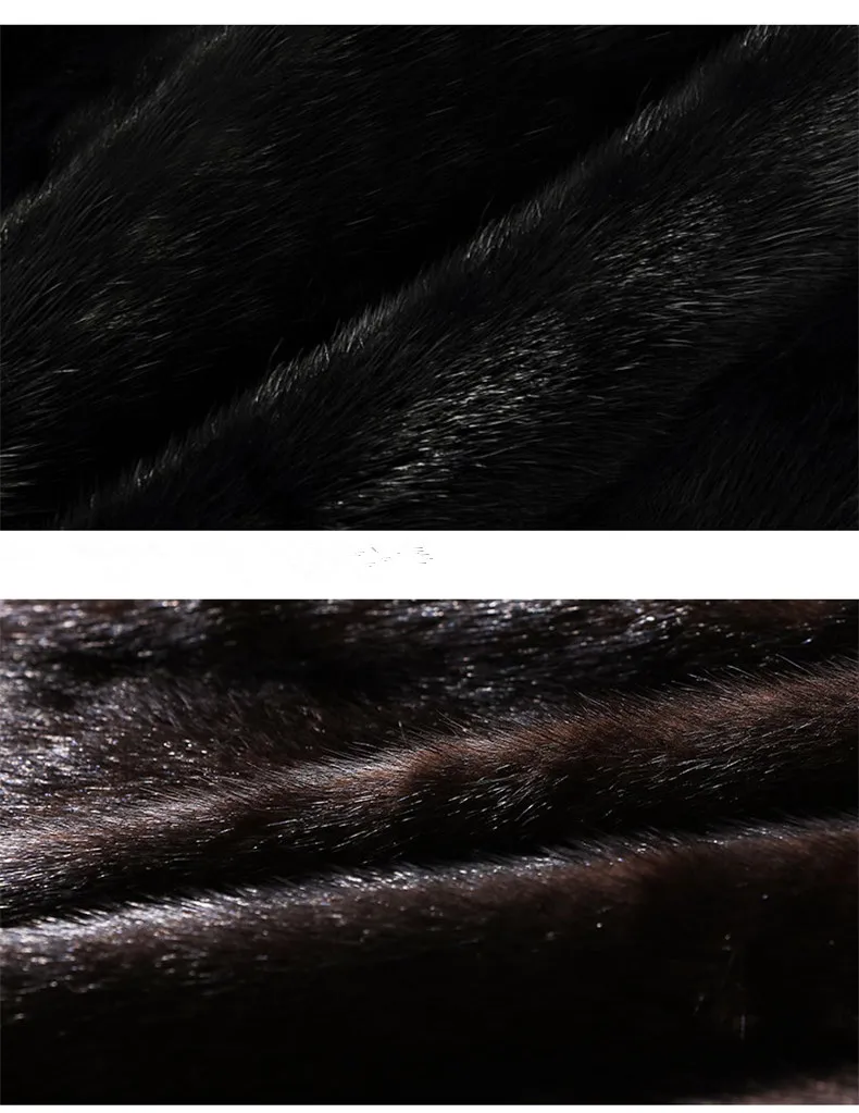 AYUNUSE Real Fur Parka 2020 Winter Jacket Women Luxury Natural Mink Coat Female Korean Long Trench Coats Warm Outwear MY3621 | Женская