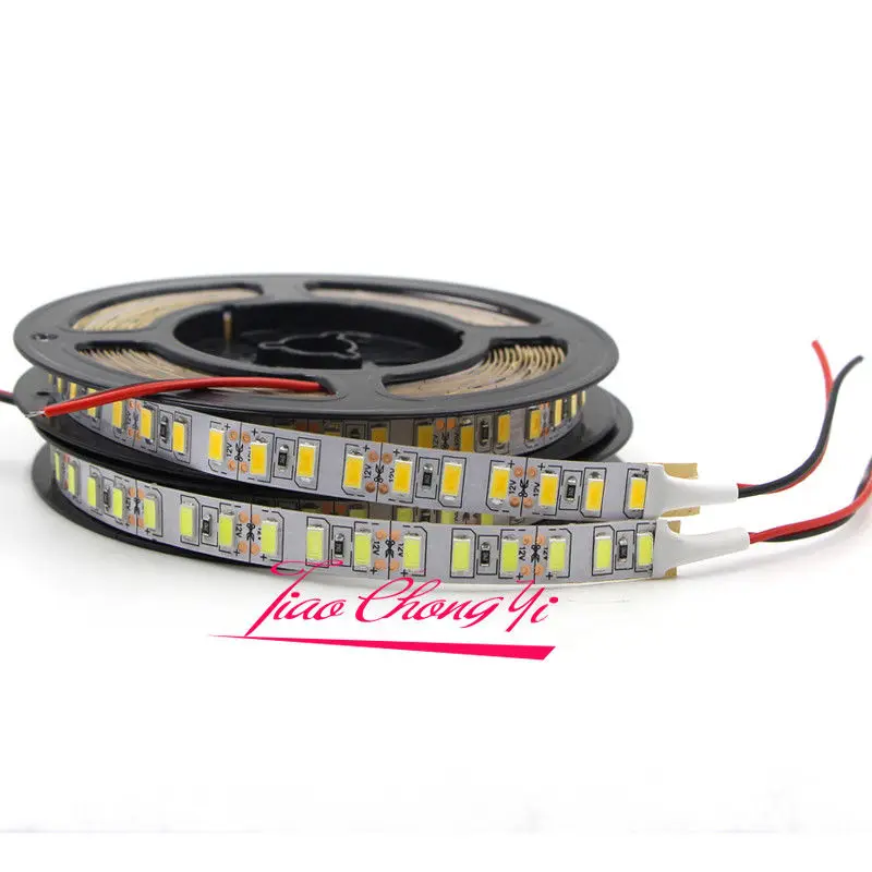 5 м 600 светодиодов 5630 Светодиодные полосы света Холодный/теплый белый DC12V 120