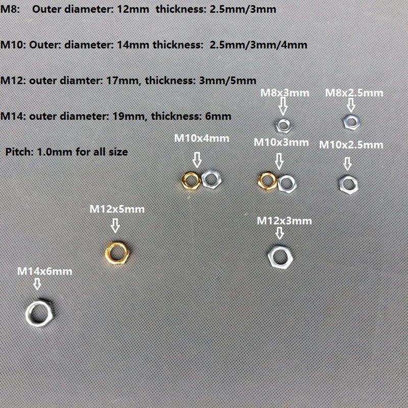 20 шт./лот M12 M10 M8 Внутренний Зуб Шестигранная гайка соединитель осветительное оборудование Фитинги Аксессуары по индивидуальному заказу