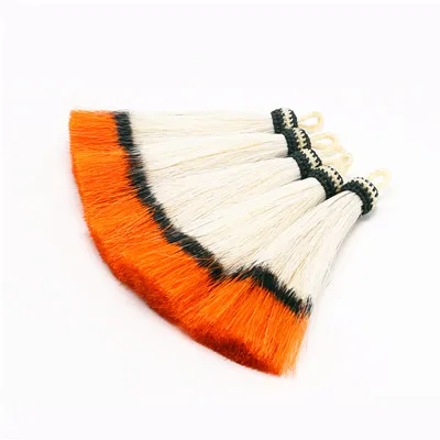 GUFEATHER L101/10 см кисточка из конского волоса/Кисточка/ювелирные аксессуары/ручная работа/изготовление украшений/цветной скользкий кулон/украшения - Цвет: L10114