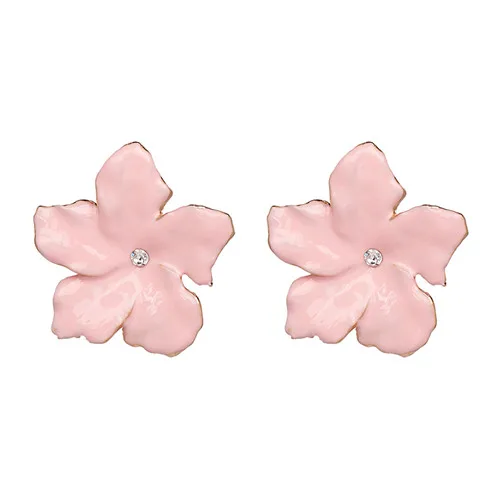 light pink JURAN женские брендовые серьги с кристаллами новые модные трендовые серьги-гвоздики ювелирные изделия Аксессуары для юбок - Окраска металла: light pink