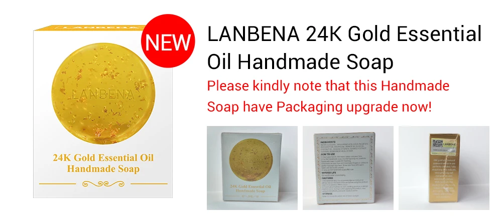 LANBENA 24K золотое мыло ручной работы антивозрастное морские водоросли глубокое очищение увлажняющее питательное отбеливание против морщин красота уход за лицом