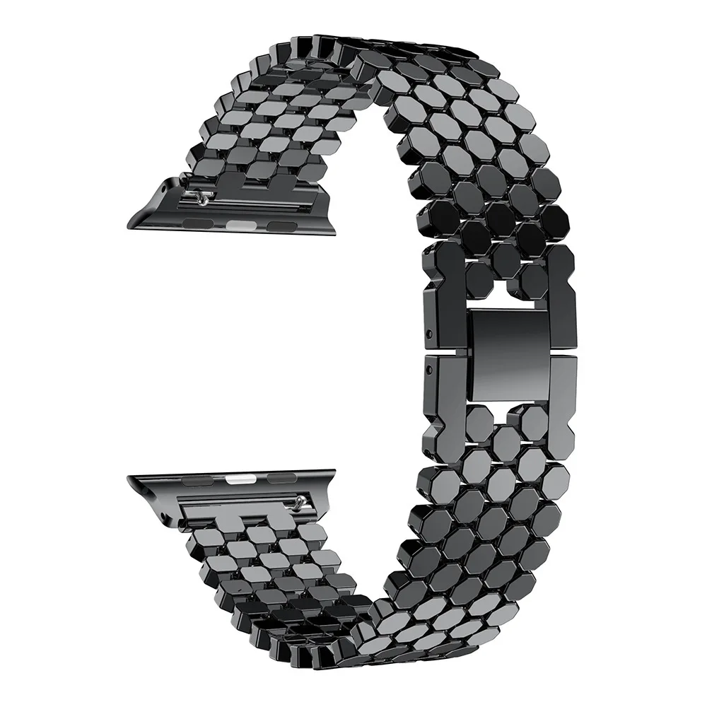 Ремешок из нержавеющей стали для Apple Watch Band Iwatch Series 6 5 4 3 2 сменный Браслет с петлей