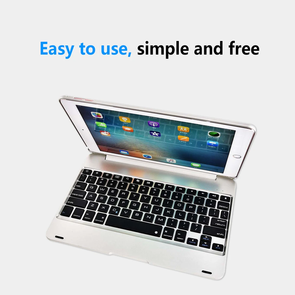 Для apple IPad Pro 9,7/iPad Air 1/2 Складная Bluetooth беспроводная клавиатура 78 ключ защита от падения оболочки может длиться 60 часов