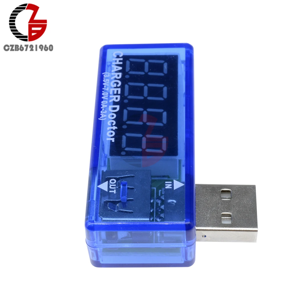 Светодиодный мини-дисплей цифровой USB Вольтметр Амперметр измеритель напряжения тока тестер Портативный USB вольт ампер зарядное устройство Доктор детектор