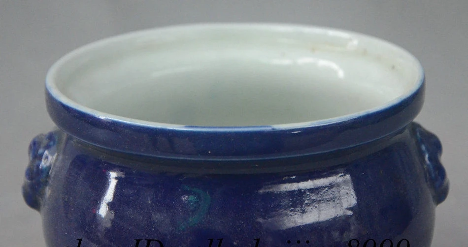 6 &quotСтарый китайский буддистский храм фарфор Foo Собака Лев Статуя благовония