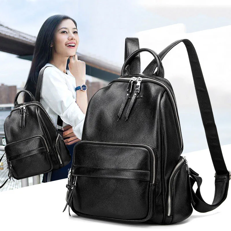 Рюкзак женский из натуральной кожи с кисточкой|Женские рюкзаки| |