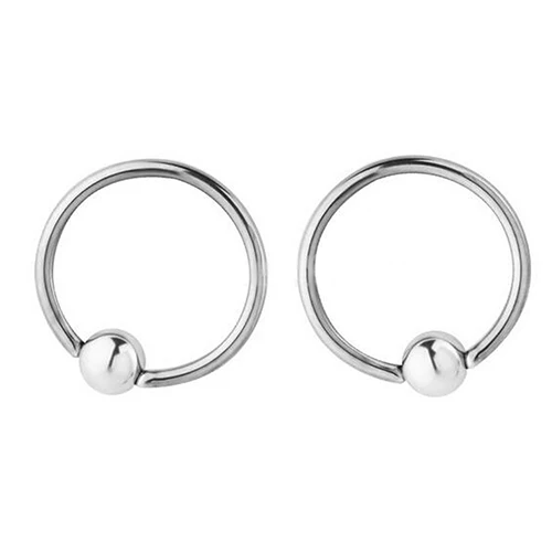 Модное хирургическое кольцо для носа 2 шт. 4 мм мужчин и женщин из стали с кнопкой