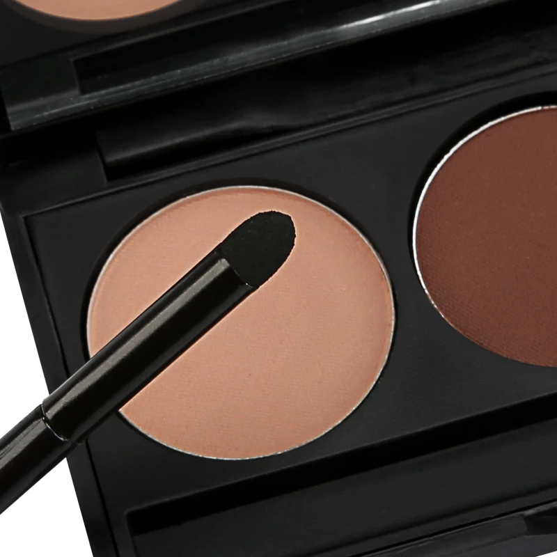 Макияж, 3 цвета, палитра пудры для бровей, косметика, бренд Eye Brow Enhancer, Профессиональные Водонепроницаемые тени для век с кистью, зеркальная коробка