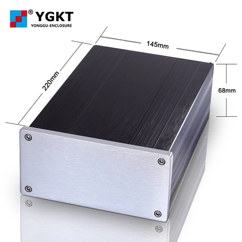 145x68-220 mm (W-H-L) diy amplifier chassis box aluminum enclosure | Обустройство дома