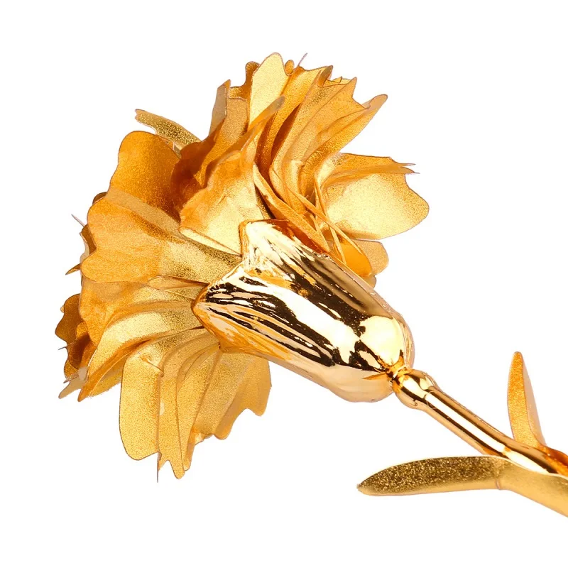 10 шт. подарок на день матери с цветком Гвоздика 24 К для женщин ручной работы