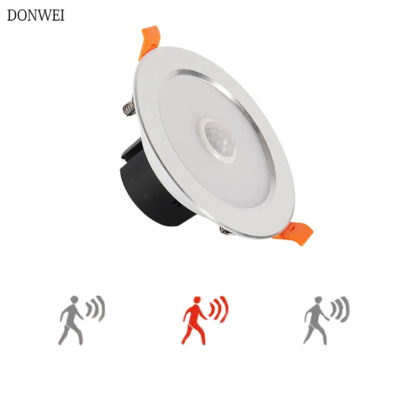 DONWEI инфракрасный датчик движения из PIR Светодиодный светильник 5 Вт 7 12 15