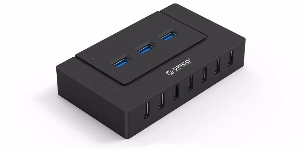ORICO 10 портов USB2.0/USB3.0 концентратор 5 Гбит/с суперскоростная передача для Windows Mac OS и Linux