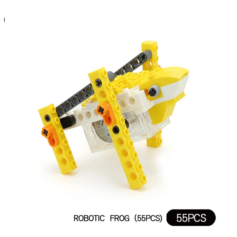 Wange технология Электрический робот блоки животных творческие DIY детские