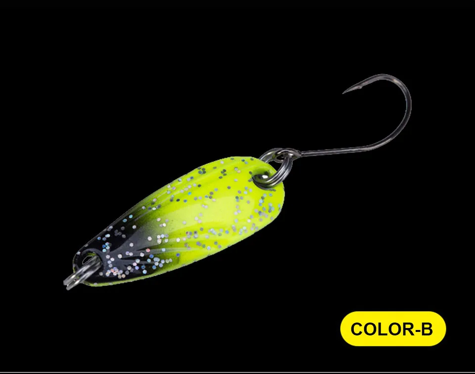 WALK FISH 4PCS/Lot Metal Fishing Spoon Lure Jig Bait 2.8cm 2.5g Spoons Lures Bait-Artificial Bass Fishing Spinners Fish Pesca
