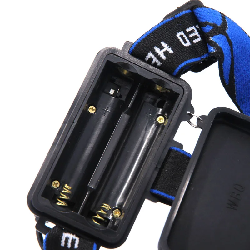 Налобный фонарь T6 светодиодный перезаряжаемый с увеличением + 2 аккумулятора 18650