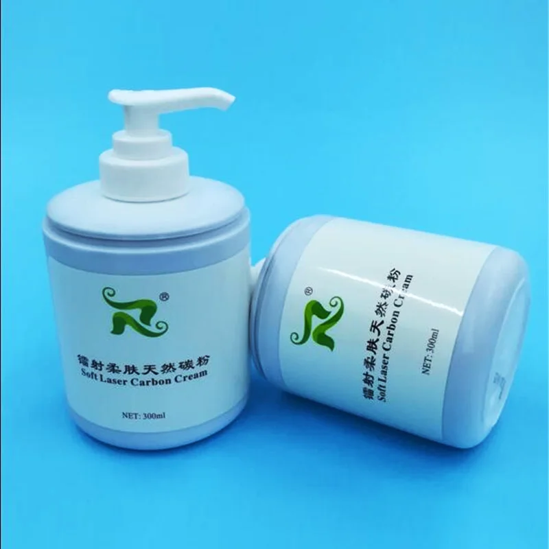 

300ml Soft Laser Carbon Cream gel for nd yag laser skin rejuvenation treatment Active carbon cream