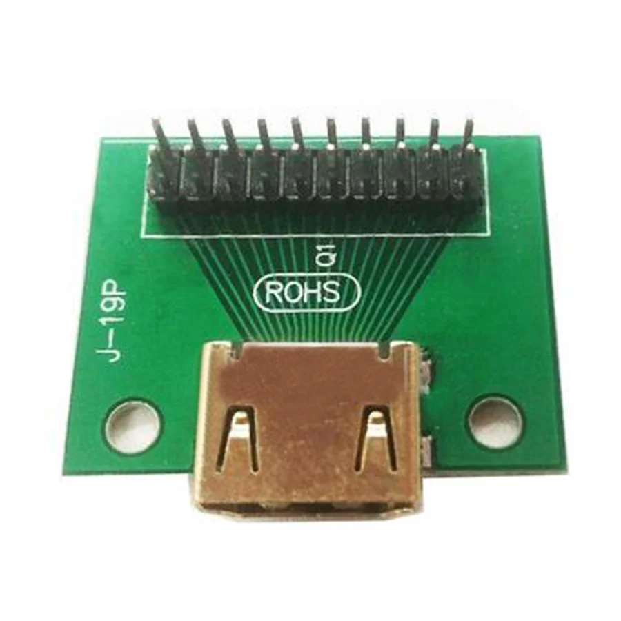 Позолоченный HDMI 19Pin тестовый разъем Jack 19 Pin адаптер тестовая плата PCB DIY части