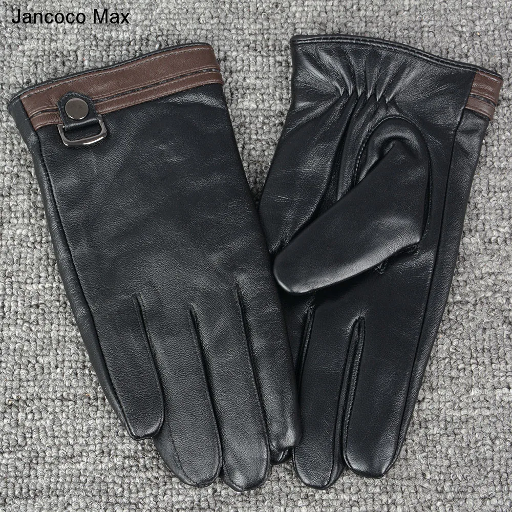 Jancoco Max высококачественные перчатки из овечьей кожи модные дизайнерские варежки с сенсорным экраном S2026