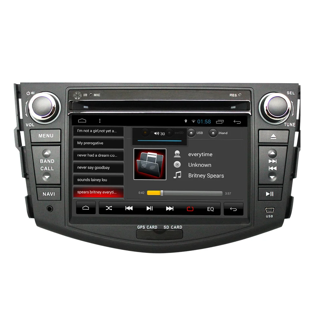 Автомобильный DVD 2 din Android 7 1 для Toyota Rav4 2007 2008 2010 2din автомобильный ПК стерео gps