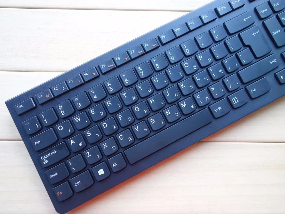 Клавиатура USB на иврите для ультратонкий мультимедийный игровой клавиатуры