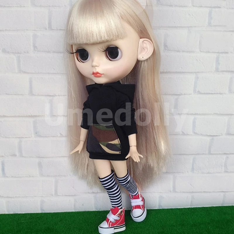1 шт. милые толстовки для Blyth, Azone XS s m, Licca, Blyth, Barbies, OB24, obitsu 27 куклы одежда аксессуары девочка игрушка