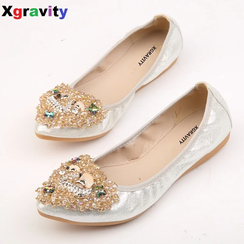 Большой Размеры для женщин женские туфли на плоской подошве весну с рисунком