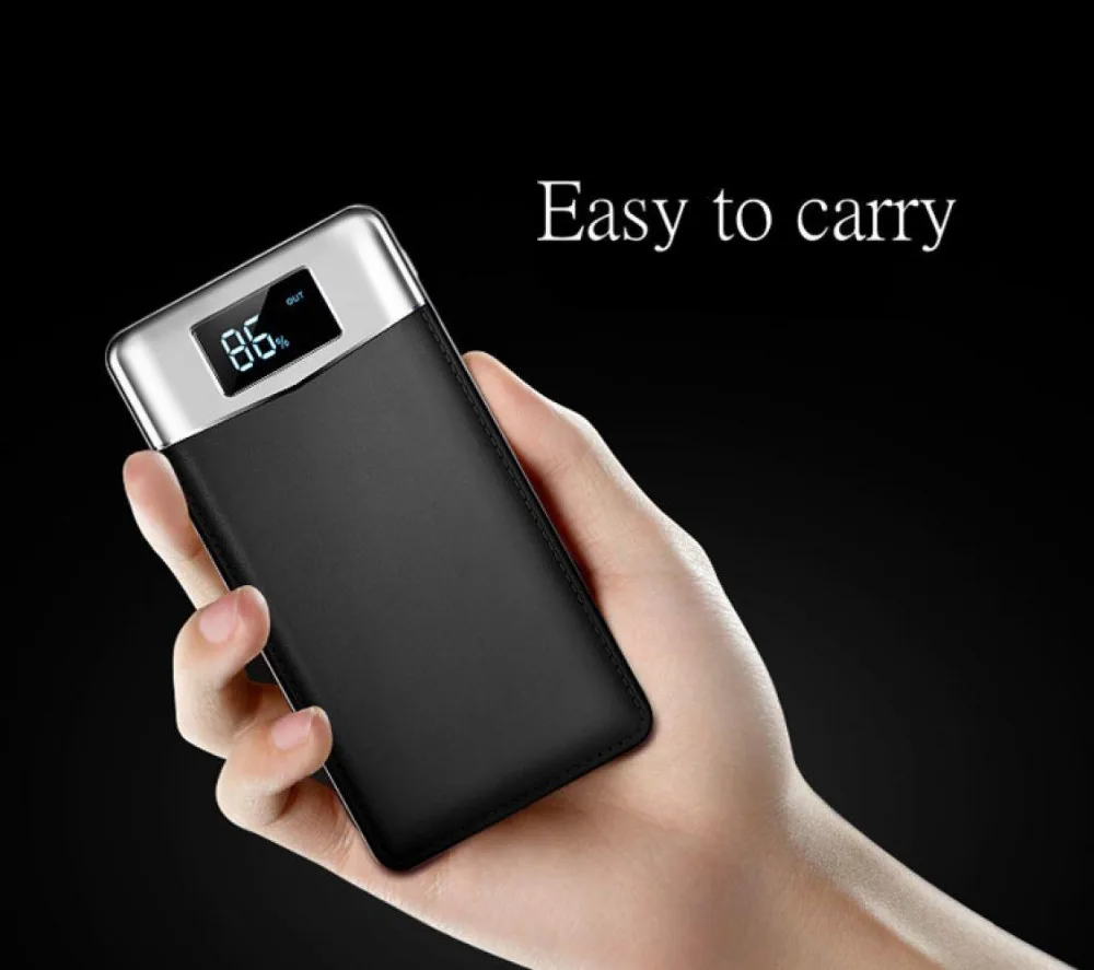6000mah Power Bank External Battery Pack DualUSB Ports LCD Display Powerbank Portable Mobile Fast Charger for Phone | Мобильные