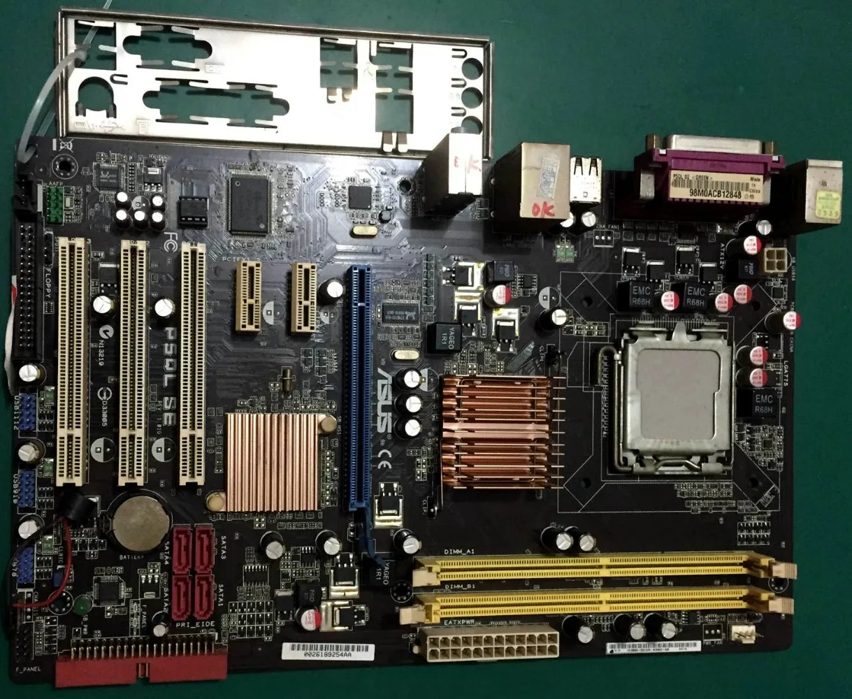 ASUS оригинальная настольная материнская плата P5QL SE DDR2 LGA775 Intel P43 ATX SATA II б/у|desktop