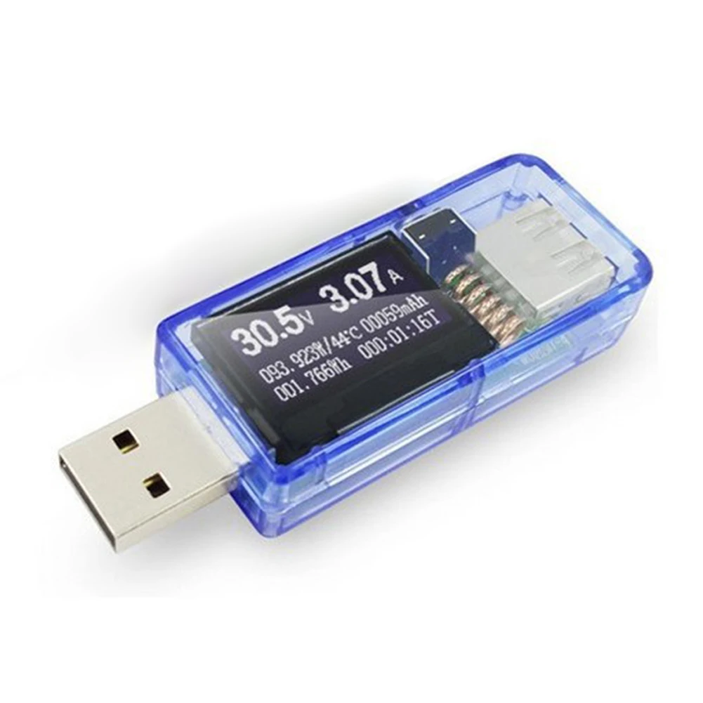 USB цифровой амперметр Многофункциональный тестер 12 в 1 детектор напряжения