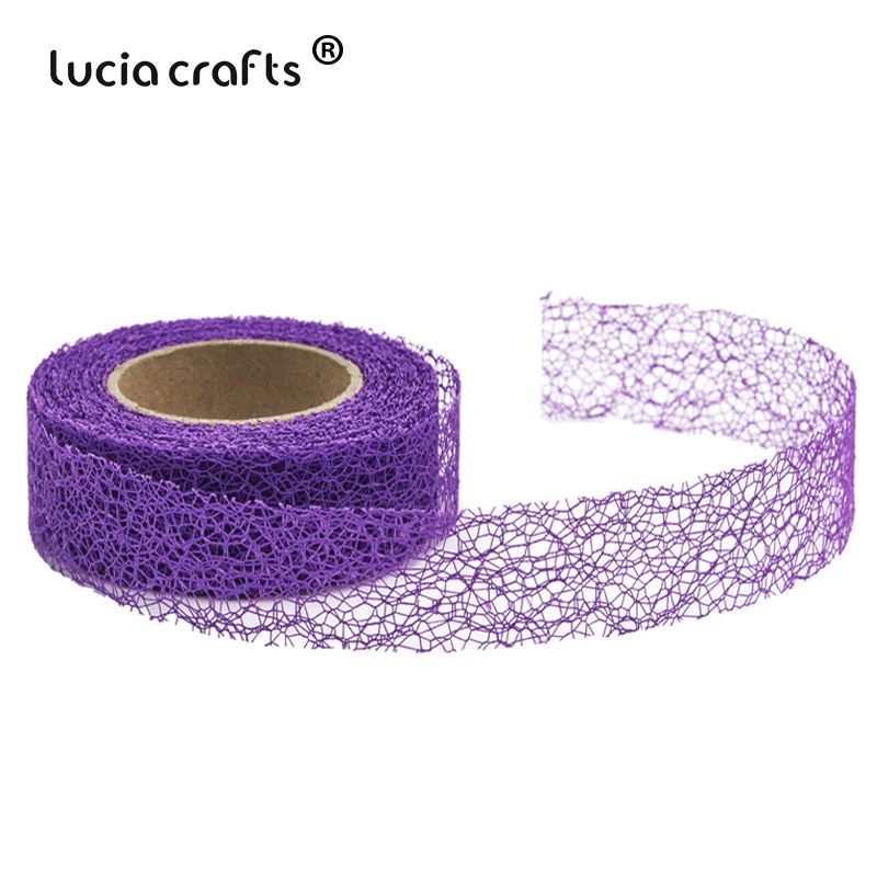 Lucia crafts 9 ярдов/рулон 30 мм пластиковые ленты в клетку кружева для домашнего декора стен вечерние упаковочные материалы DIY аксессуары Q0802