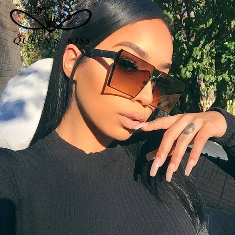 Queens поцелуй Новый Для женщин большой площади Солнцезащитные очки для Прохладный