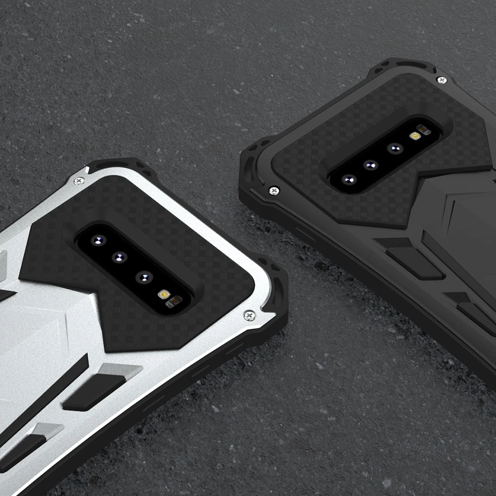 

R-JUST Original Case Armor Metal Aluminum Silicone Luxury Case Protection Cover Coque For Samsung Galaxy S10 Plus 5G Case