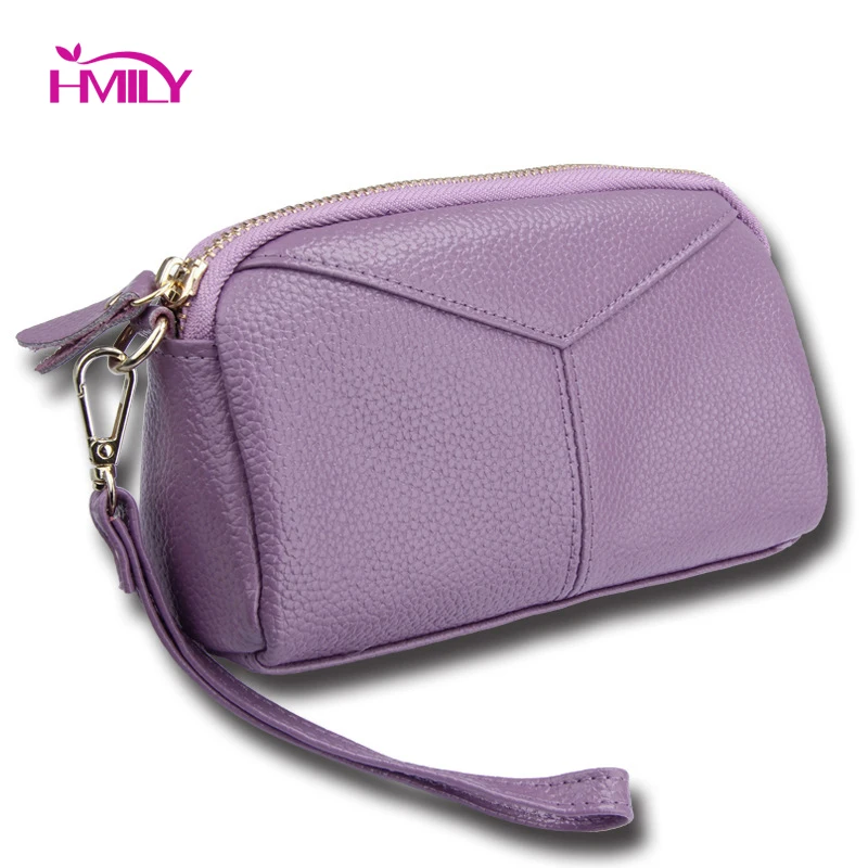 HMILY женский клатч из натуральной кожи длинная сумка для телефона женская 5 дюйма