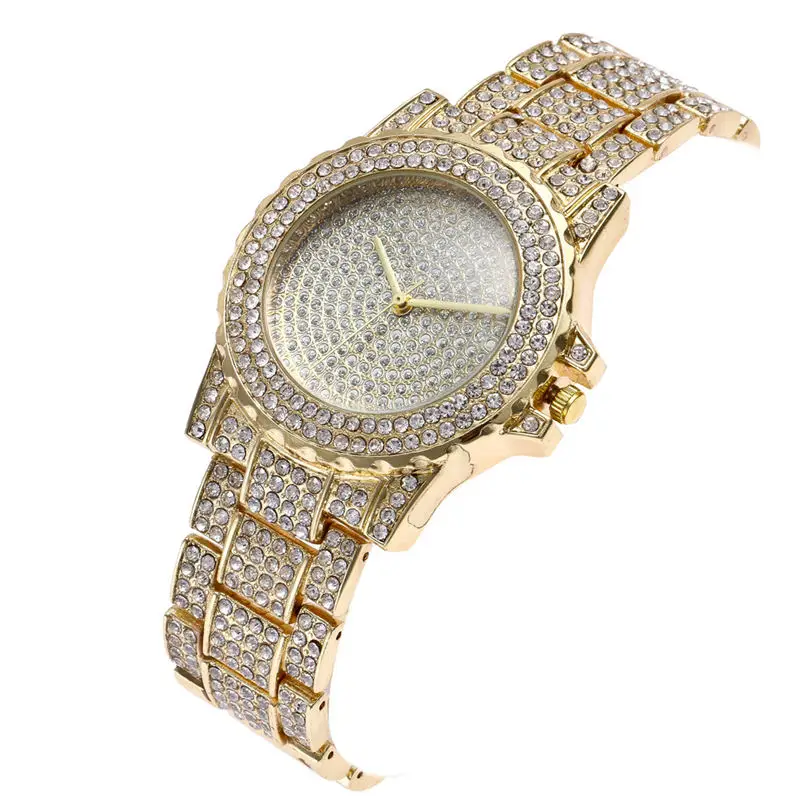 Женские часы relojes mujer Модные Аналоговые кварцевые наручные со стразами и ремешком