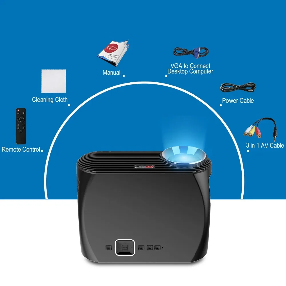 Everycom GP100 до 3500 люмен светодиодный проектор Full HD WiFi Android 4K видео Proyector опция Android Smart WiFi проектор домашний кинотеатр
