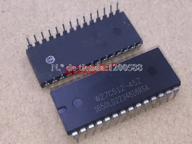 10 шт./лот W27C512-45Z W27C512-45 DIP W27C512 IC 512 EEPROM кбит 45NS NUEVA хороший качественный | Электронные