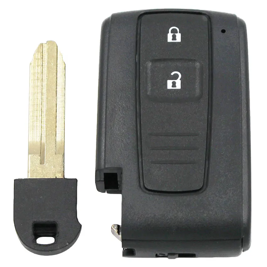 2B with insert key 2/3 кнопки умный ключ чехол брелока Дистанционного Управления для TOYOTA PRIUS 2004-2009 с невырезанным ключом - Количество кнопок: 2B with insert key