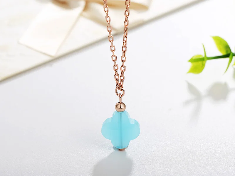 FORIS модные ювелирные изделия розовое золото Luckly умный кулон подходит ожерелье