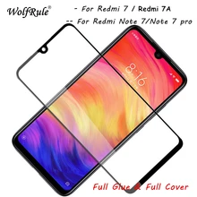 2pcs Screen Protector For Redmi 7A Tempered Glass Full Glue Phone Glass For Xiaomi Redmi 7 Full Cover For Film Redmi 7 Redmi 7A