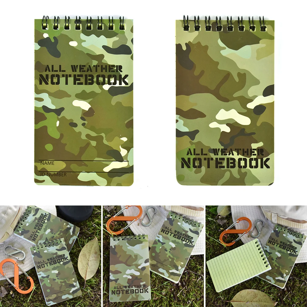 Tactical Note Book All-Weather All Weather Notebook Waterproof Writing Paper in Rain | Канцтовары для офиса и дома