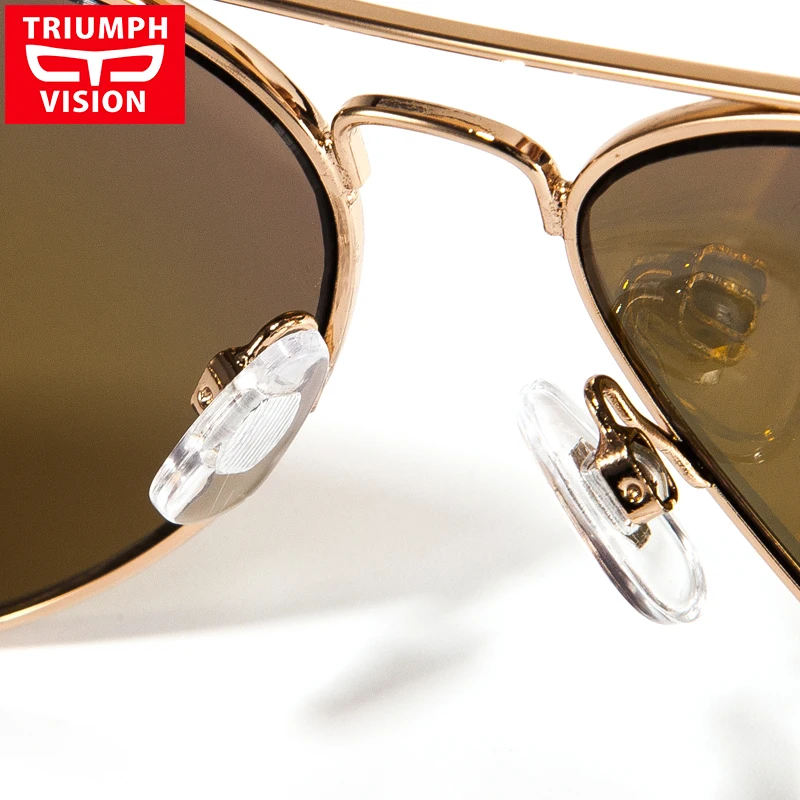 Солнцезащитные очки TRIUMPH VISION женские авиаторы с зеркальными линзами UV400 темные