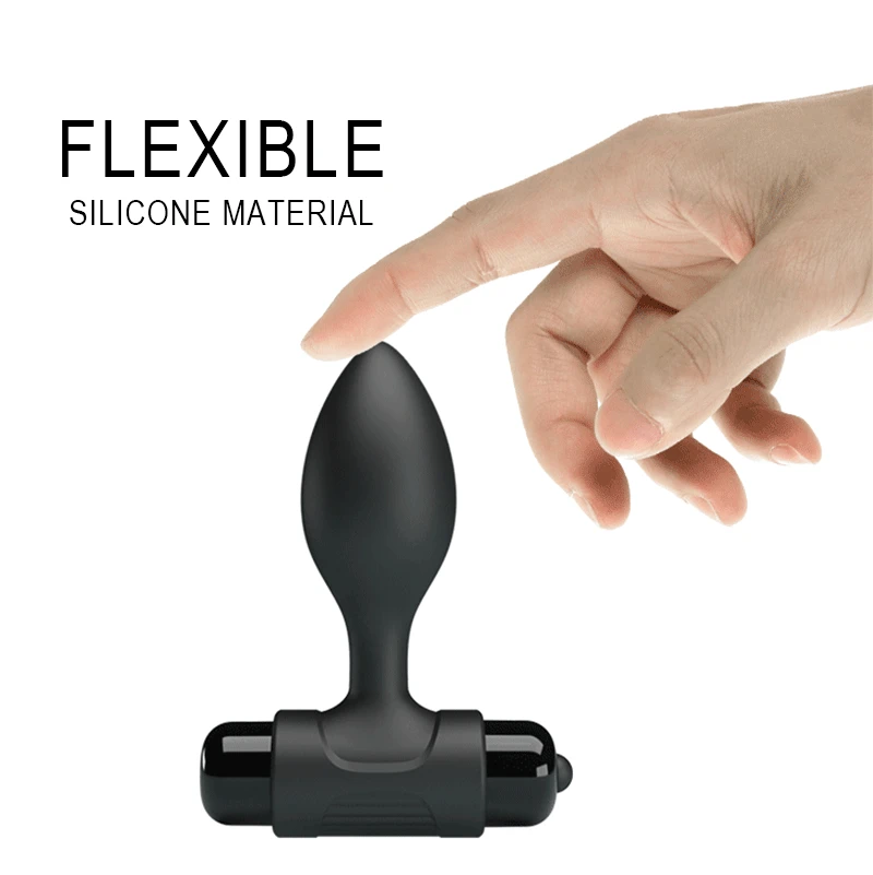 Вибрационный Анальная пробка 10 скоростей Анальный вибратор секс игрушки для