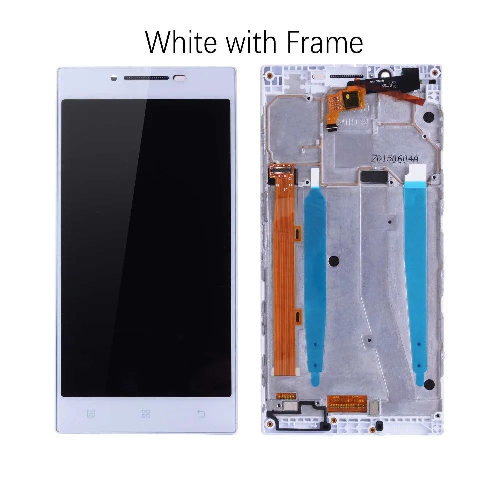 5,0 '' ЖК-дисплей для lenovo P70, сенсорный ЖК-экран с рамкой, Замена для lenovo P70, дисплей P70-A P70A, черный белый